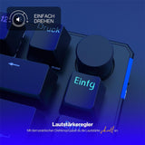 ENDORFY Thock 75 Prozent Wireless Tastatur DE Layout Kailh Box Red Schwarz