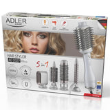 Adler AD 2027 Haarstyler 5 in 1 Weiß Champagne 1200 W mit Kaltlufttaste