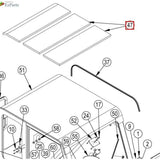 Nilfisk Original 56508628 Headliner Foam Schaumstoff Abdeckung