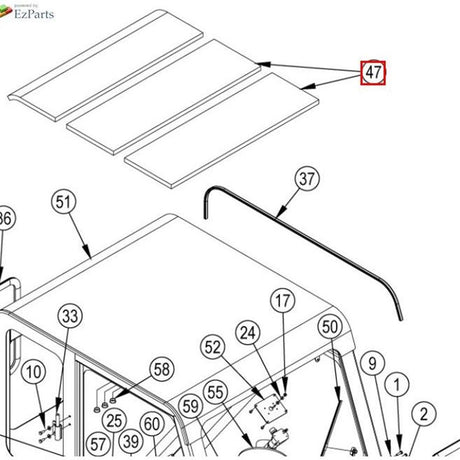 Nilfisk Original 56508628 Headliner Foam Schaumstoff Abdeckung