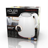 Adler AD 1277W Wasserkocher in Weiß, 1,7 Liter, 2200 Watt, mit 360 Grad Basisstation