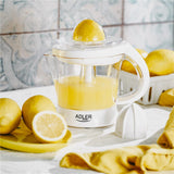 Adler AD 4014 elektrische Zitruspresse 1L Saftpresse Orangenpresse weiß