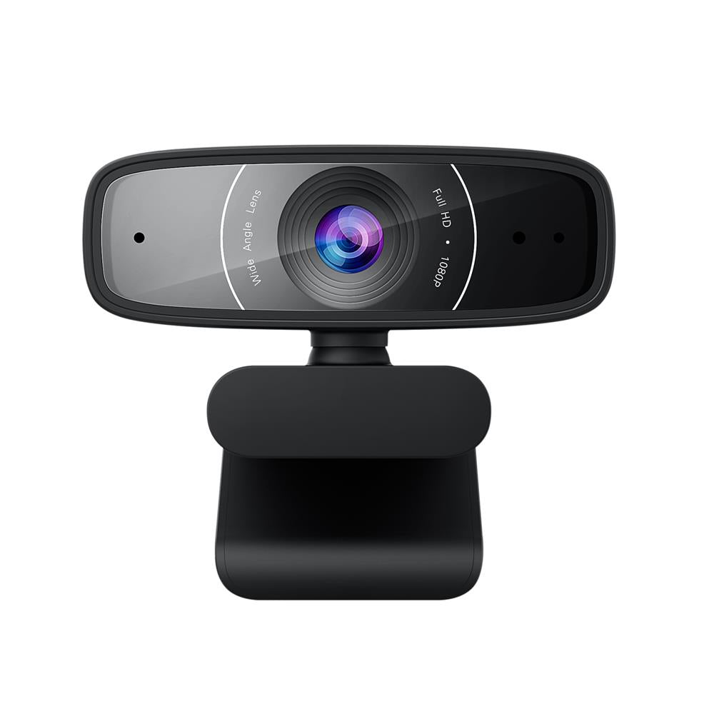 ASUS Webcam C3 Full HD USB-Kamera 1080p-Auflösung 30 FPS Beamforming-Mikrofon 360° Drehmechanismus