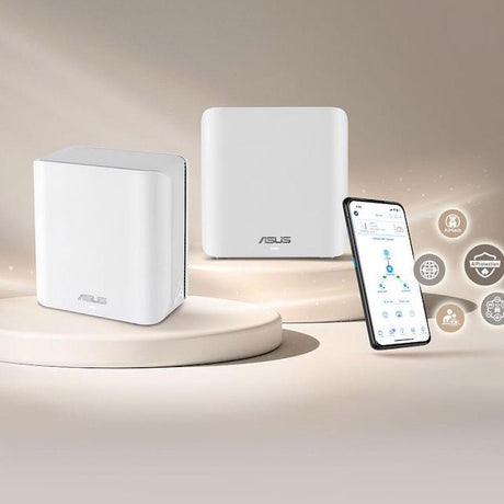 ASUS ZenWiFi BD4 Dualband WiFi 7 AiMesh Extendable Router 2er Pack weiß