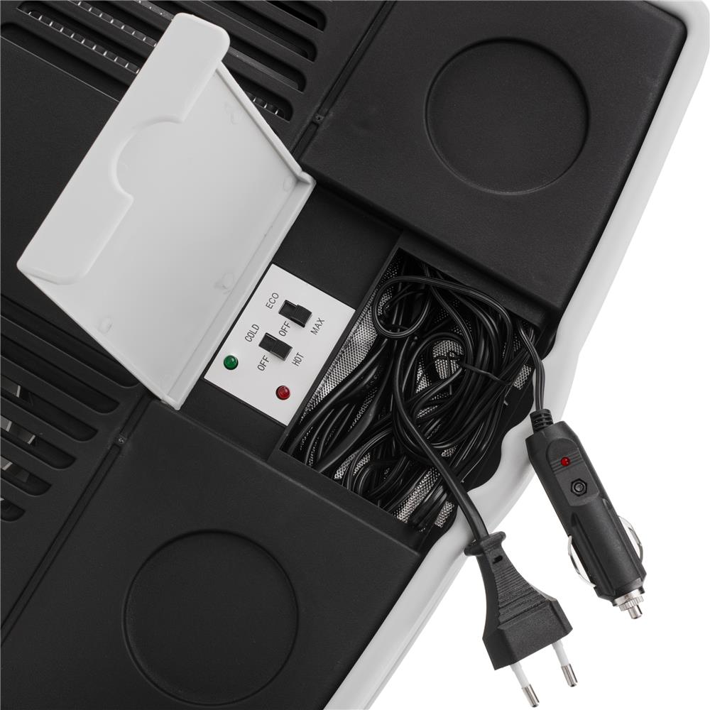 Adler AD 8091 Tragbare Kühlbox 25L elektrisch Auto Camping Picknick schwarz grau