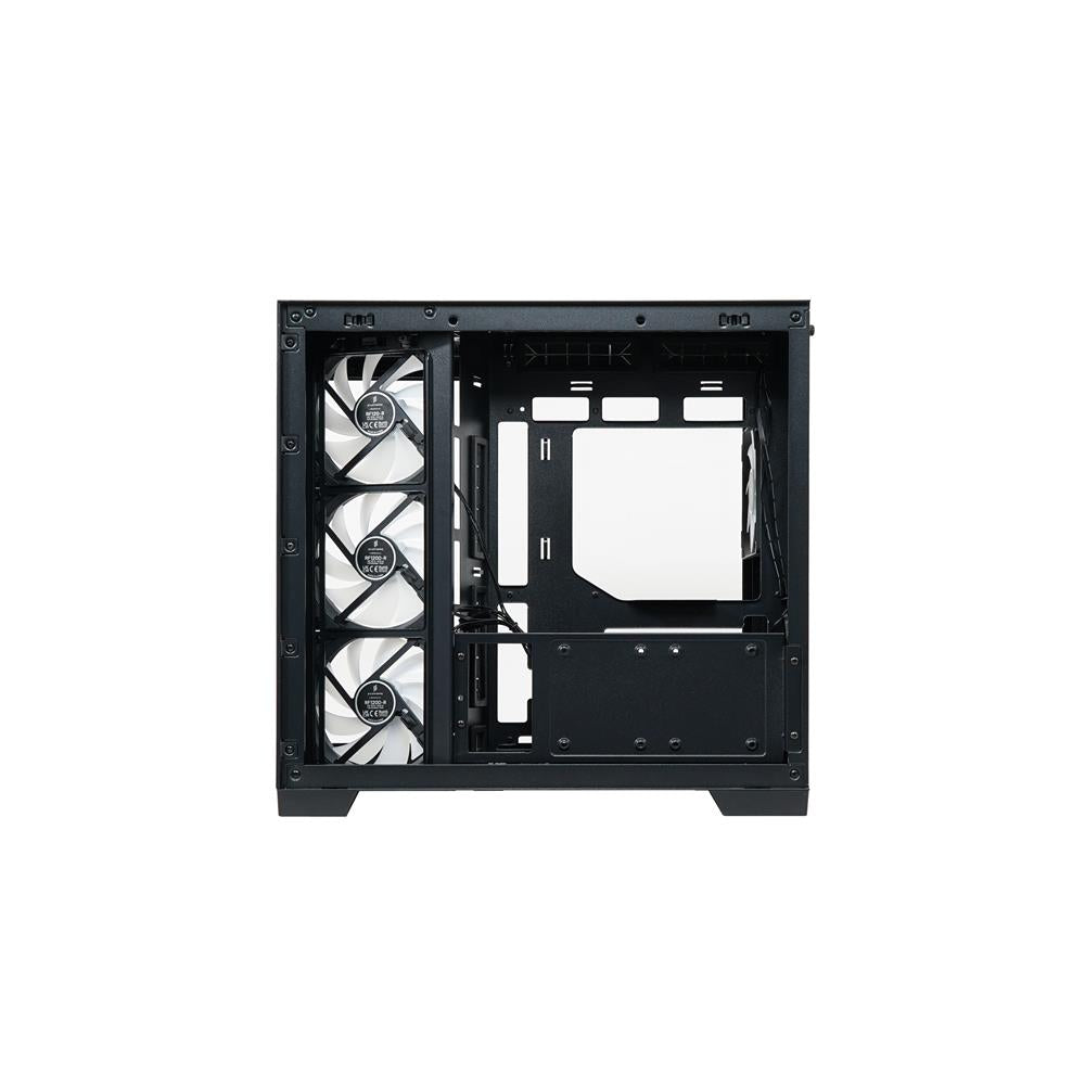 Silentware View A-RGB Black – Showcase Midi Tower mit Glasfront, Glas-Seitenfenster & 4 RGB Lüftern