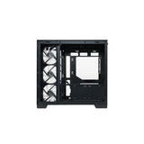 Silentware View A-RGB Black – Showcase Midi Tower mit Glasfront, Glas-Seitenfenster & 4 RGB Lüftern