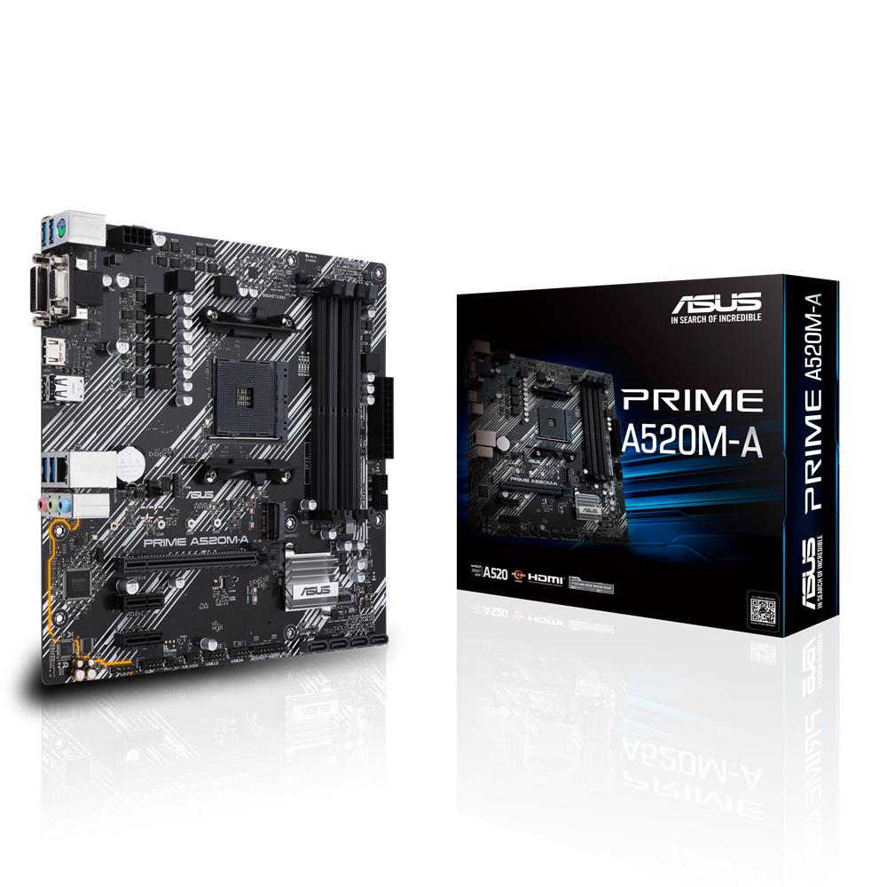 ASUS PRIME A520M-A II CSM Mainboard AM4 micro ATX M.2 USB 3.2