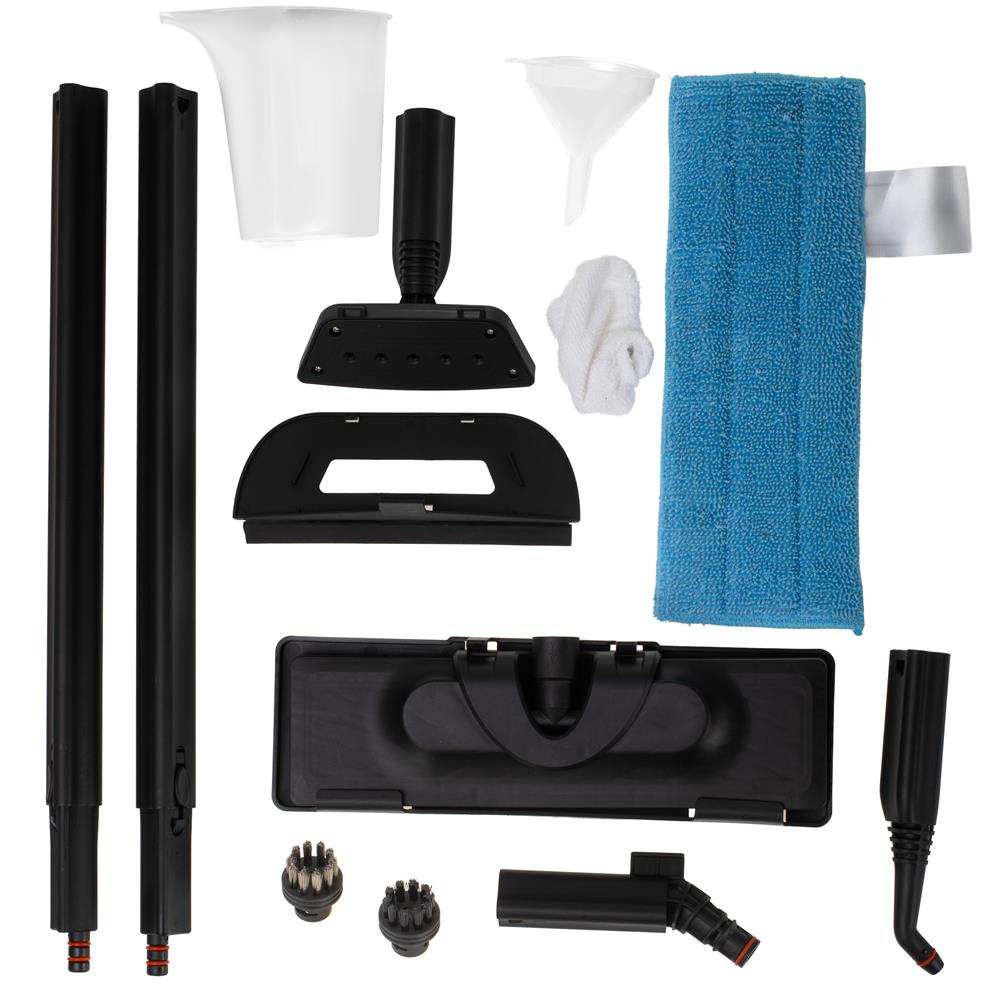 Adler AD 7070 4-in-1 Dampfreiniger für Böden Kleidung Fenster und Fugen Weiß