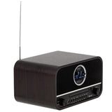 Camry CR 1182 Radio Retro Küchenradio mit Holzgehäuse Bluetooth 5.0 FM DAB braun