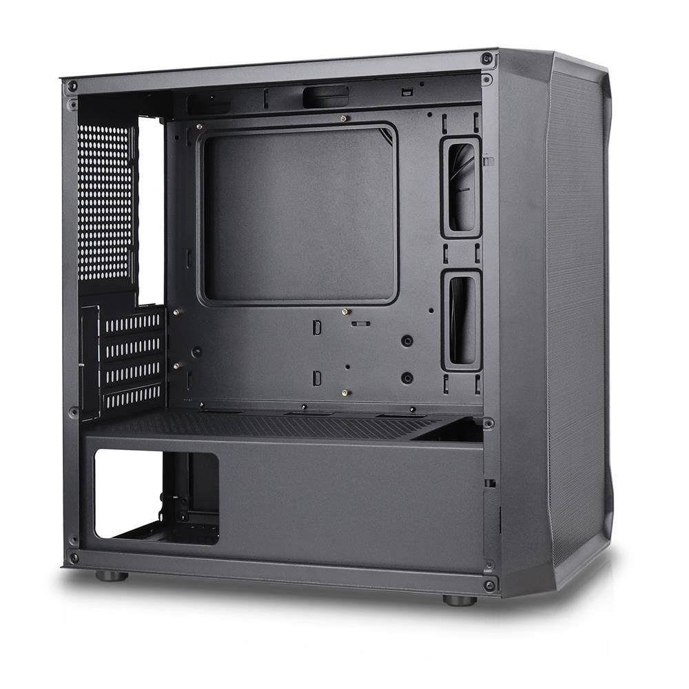 Silentware Air 10 Black – Kompaktes mATX PC-Gehäuse mit Mesh-Front & Glas-Seitenfenster