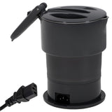 Adler AD 1377 Reise Wasserkocher 0,6 L faltbares Silikongehäuse Camping grau