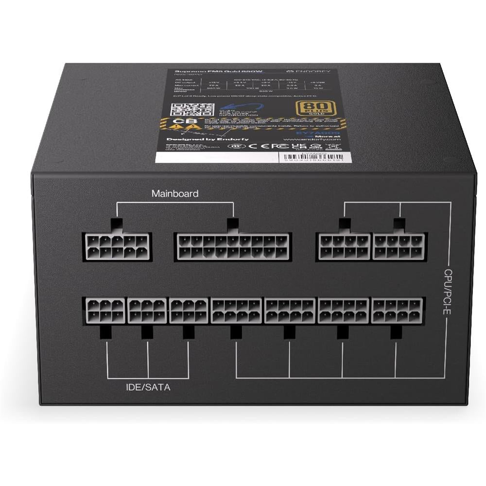 ENDORFY Supremo FM5, 850 Watt PC-Netzteil, 80 Plus® Gold | EY7A009