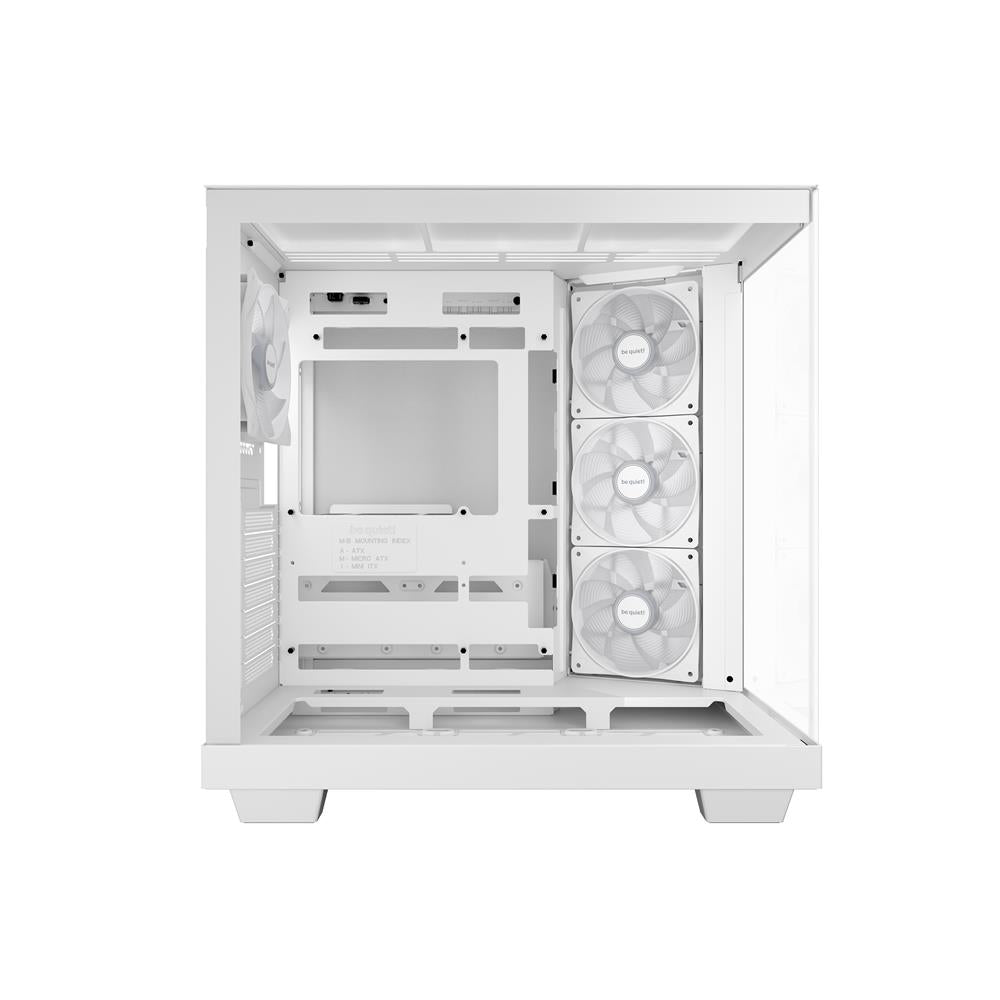 be quiet! Light Base 500 LX White PC-Gehäuse vollständig verglaste Front- und Seitenpaneele Show Case