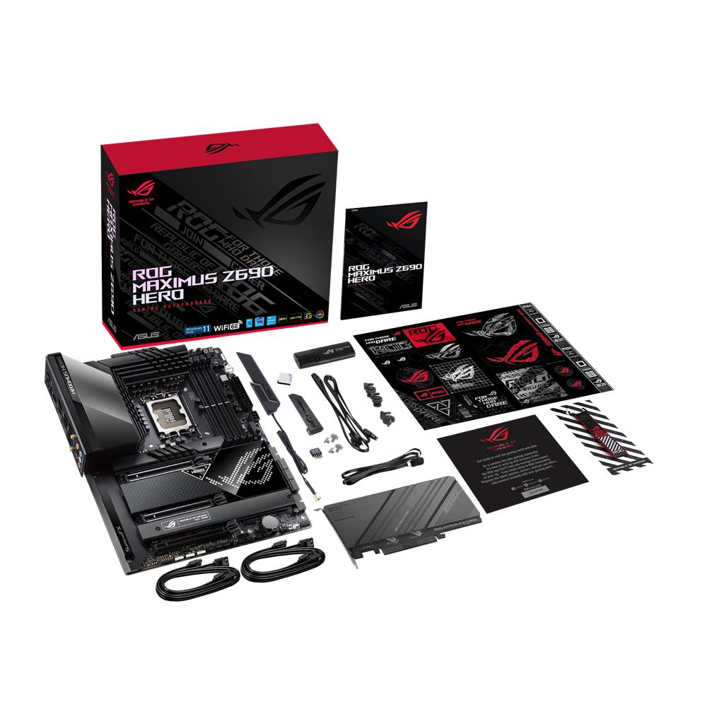 ASUS ROG MAXIMUS Z690 HERO Gaming Mainboard Sockel Intel LGA 1700 ATX DDR5 M.2 USB 3.2 Thunderbolt 4