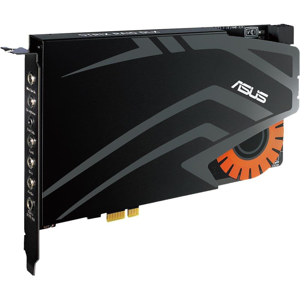 ASUS Strix Raid DLX interne Gaming Soundkarte PCI-Express Kopfhörerverstärker 124db SNR Audio-Box