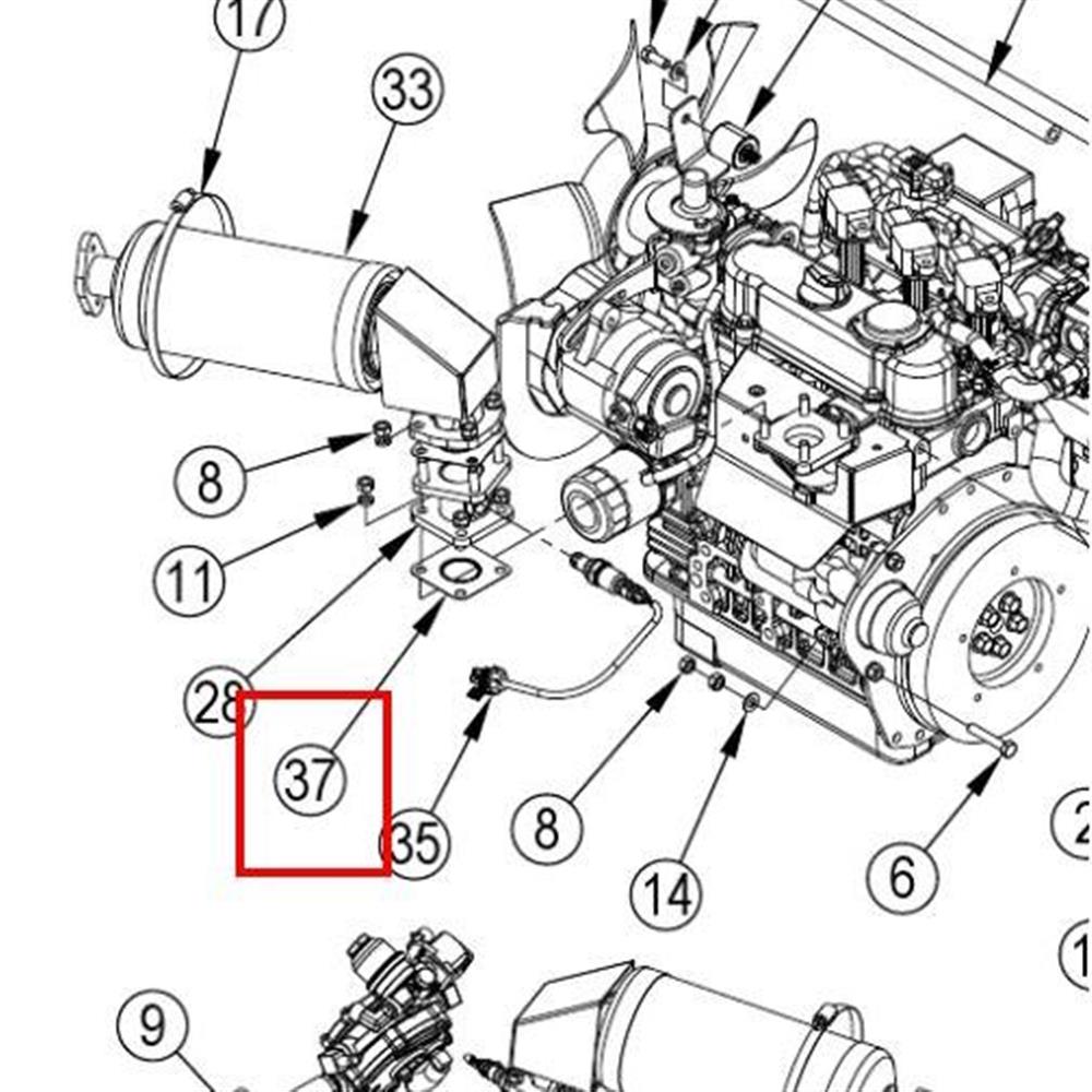 Nilfisk Original 56511524 Dichtung Auspuff Ersatzteil Ersatzteil