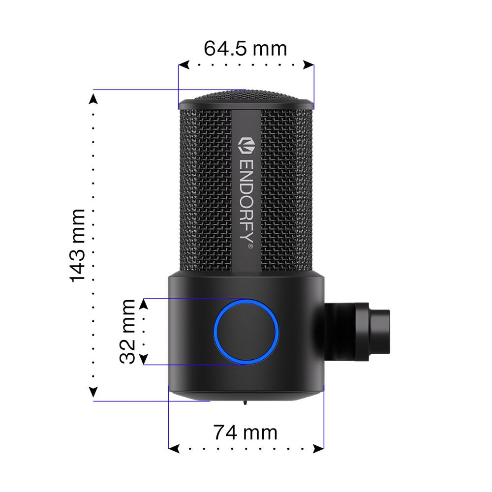 ENDORFY Solum Studio USB Mikrofon mit verstellbarem Arm