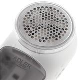 Adler AD 9621 Fusselentferner für Textilien mit Bürste und USB Akku Weiß