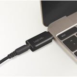 LogiLink USB Adapter USB-C™ zu 3.5 mm Klinke Plug & Play für Headsets mit Mikrofon