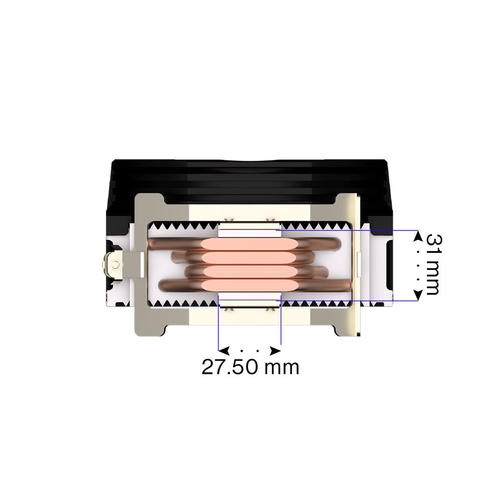 ENDORFY Spartan 5 MAX EY3A003, CPU-Kühler, Schwarz, Wärmeleitpaste inklusive