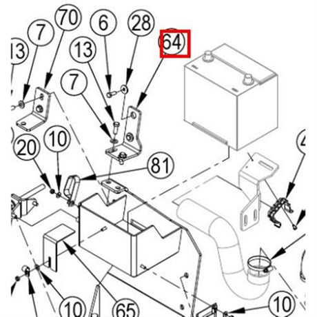 Nilfisk Original 56510762 Bremsschuh-Kit Ersatzteil