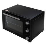 Adler AD 6026 Elektrobackofen 48L Umluft Timer Mini Backofen Drehspieß schwarz