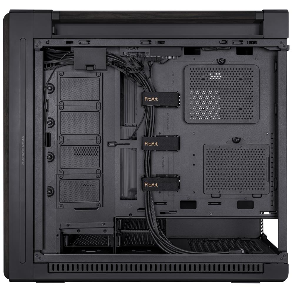 ASUS ProArt PA602 Wood Edition Metal Panel E ATX PC Gehäuse mit 420 mm Radiator
