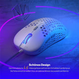 ENDORFY LIX Plus, Ultraleichte Gaming-Maus (59 g), 19000 DPI, Weiß | EY6A003