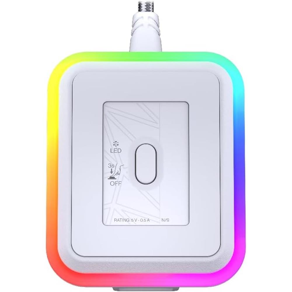 ENDORFY Maus Ladestation Mouse Dock Kompatibel LIV Wireless Gaming Maus, RGB, Weiß