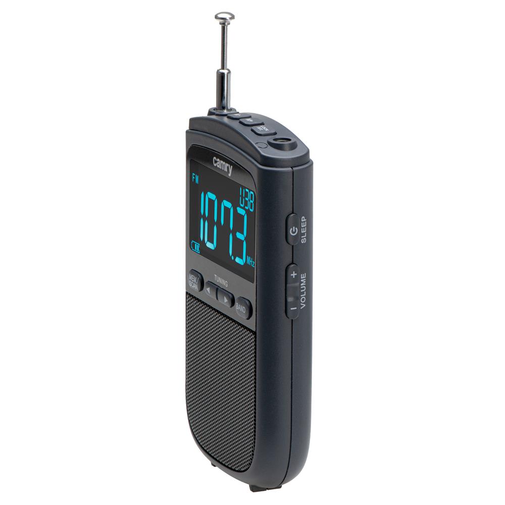 Camry CR 1905 Tragbares Mini Radio mit Akku und USB Schwarz