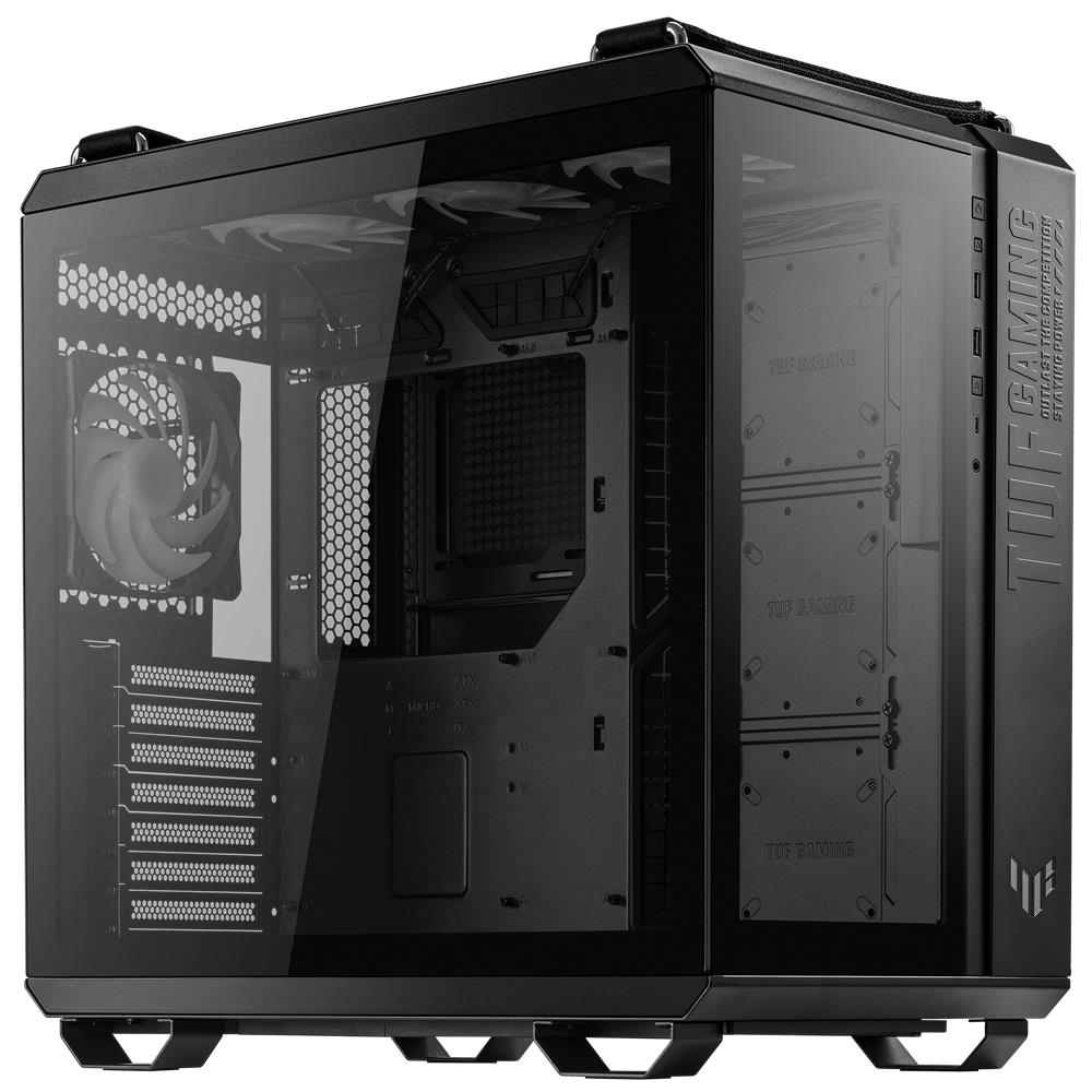 ASUS TUF Gaming GT502 PLUS TG Black modulares Zweikammer PC Gehäuse