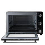 Adler AD 6028 Elektrobackofen 60L Mini Backofen Umluft Timer Drehspieß schwarz