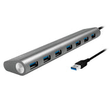 LogiLink USB 3.0 7-Port Hub mit Aluminiumgehäuse