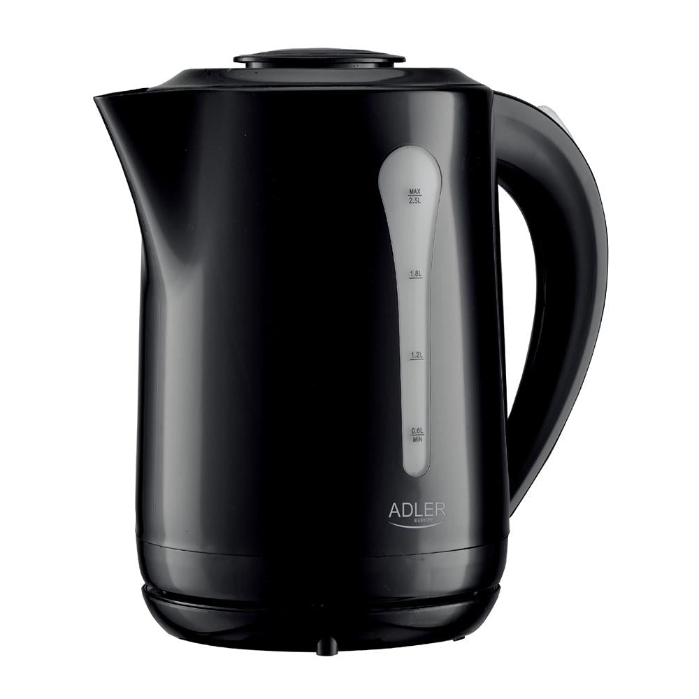 Adler AD 1244 Wasserkocher 2,5 L XXL Kunststoff schwarz – leistungsstark & sicher