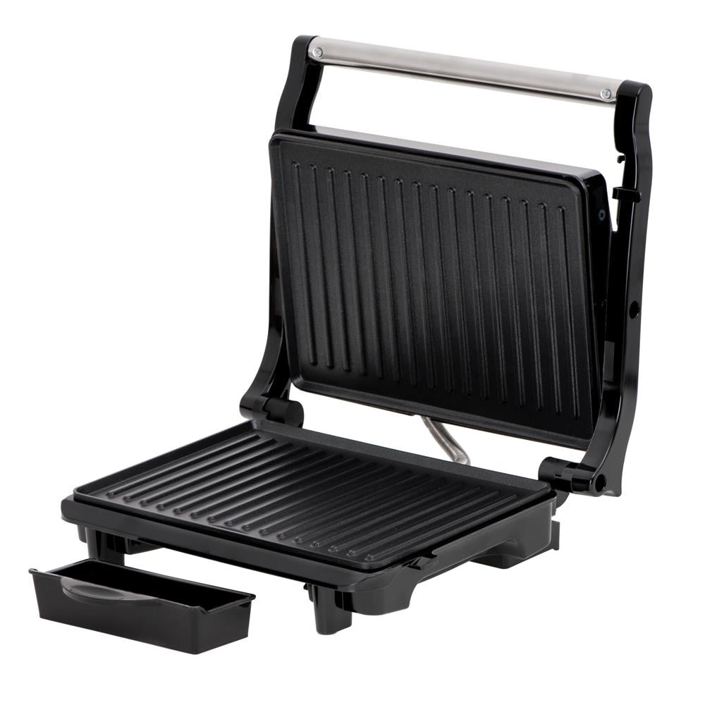 Camry CR 3044 Elektrogrill 2100W Tischgrill Kompakter Kontaktgrill schwarz