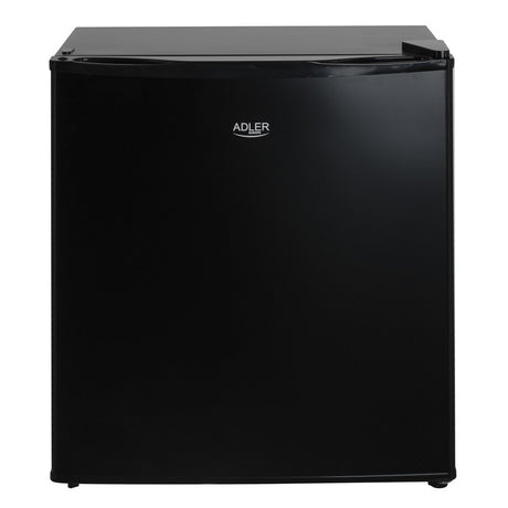 Adler AD 8096b Mini Kühlschrank 45L Metalltür Abtausystem 6 stufige Kühlregelung, für Getränke, Büro, Hotel, Gästezimmer und Ferienwohnung Schwarz