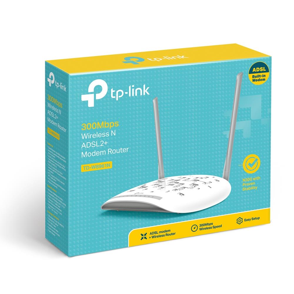 TP-Link TD-W8961N 300Mbps Wireless N ADSL2+ Modem Router Annex A (nicht für Deutschland geeignet)