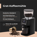 Adler AD 4300 elektrische Kaffeemühle 300g Kaffeebohnen Behälter schwarz