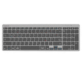 LogiLink 2,4 GHz & Bluetooth 5.0 Dual-Mode Tastatur-Maus-Set – Aluminium, Grau