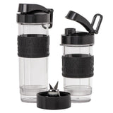 Camry CR 4069 Edelstahl-Standmixer für Smoothies, Cocktails, Crushed Eis, mit 2 Trinkflaschen