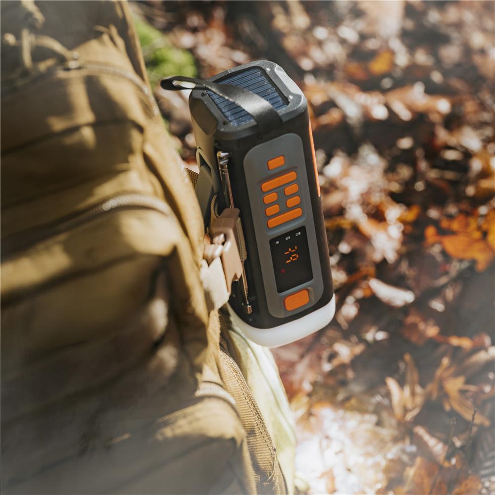 Adler AD 1920 Notfallradio Schwarz Solar Kurbel 4500mAh Bluetooth Taschenlampe