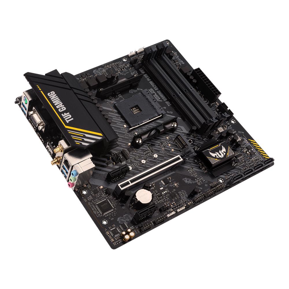 ASUS TUF GAMING A520M-PLUS WIFI Mainboard Sockel AMD A520 (Ryzen AM4, Micro ATX, M.2-Unterstützung)