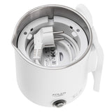 Adler AD 1388w Reisewasserkocher 0,8L kompakt leicht klappbarer Griff Weiß Camping