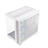 Silentware View A-RGB White – Showcase Midi Tower mit Glasfront, Glas-Seitenfenster & 4 RGB Lüftern