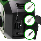 Camry CR 1919 Notfallradio mit Solar, Kurbel, Bluetooth, 4000 mAh Powerbank, Taschenlampe und Leselampe