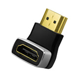 LogiLink HDMI-Adapter, A/M zu A/F, 90° gewinkelt, 8K/60 Hz, schwarz/grau