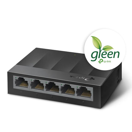 TP-Link LS1005G 5-Port Gigabit Desktop Switch Unmanaged LiteWave Schwarz