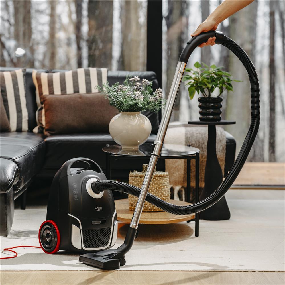 Adler AD 7054 Beutelstaubsauger allergikerfreundlich Bodenstaubsauger Staubsauger schwarz