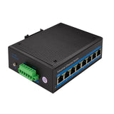 LogiLink Industrie Fast Ethernet PoE-Switch 8-Port 10/100 Mbit/s unmanaged Netzwerk-Switch